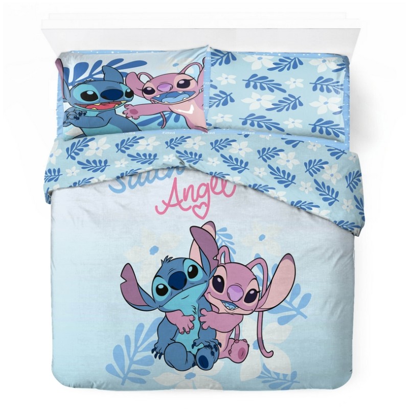 Parure housse de couette Stitch En coton