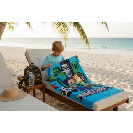 Drap de plage ou Serviette de bain Minecraft
