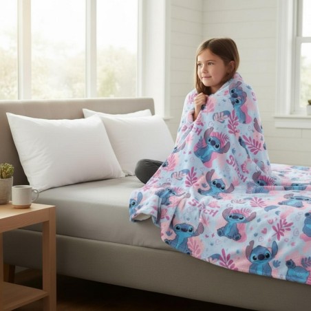 Plaid polaire Stitch Disney