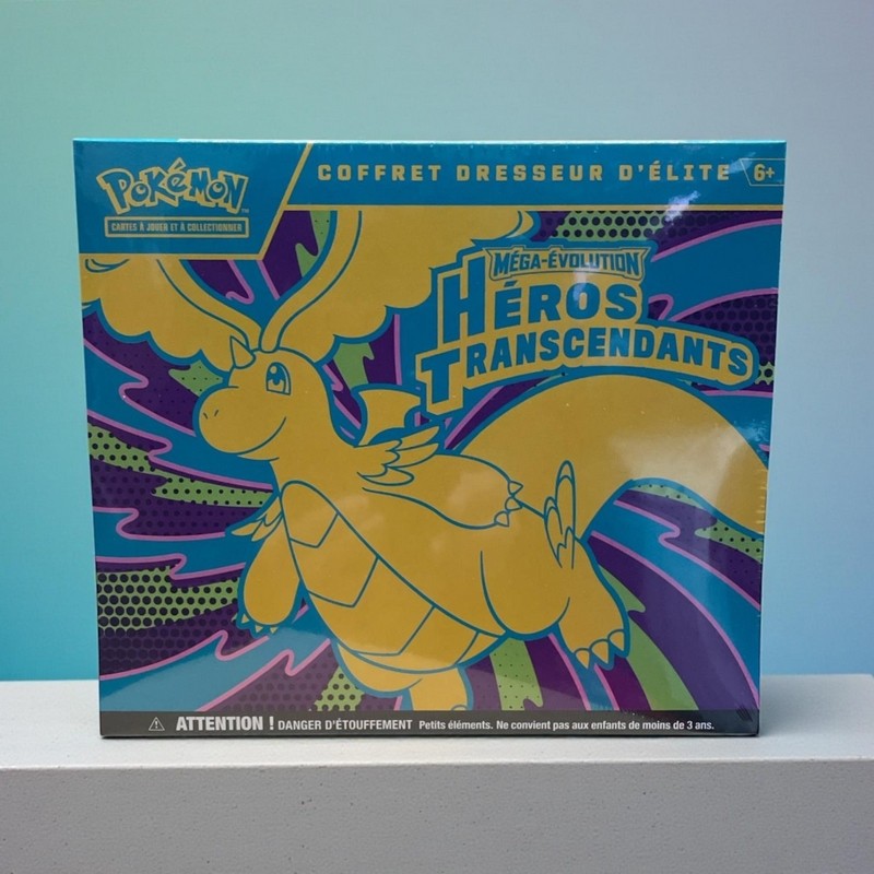 Pokémon Coffret ETB Dresseur d'Élite ME2.5 Méga Évolution Héros Transcendants Pokémon Coffret ETB Dresseur d'Élite ME2.5 Méga Évolution Héros Transcendants
