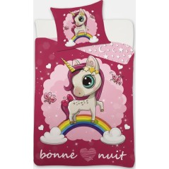 Parure housse de couette  Licorne