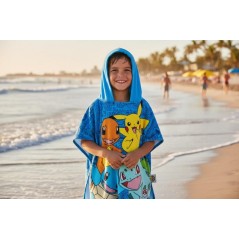 Poncho de bain Pokémon a capuche
