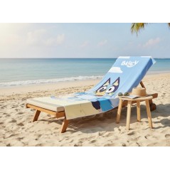 Serviette de plage ou drap de bain Bluey en coton