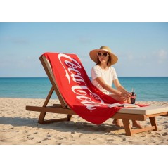 Drap de plage ou Serviette de Coca Cola