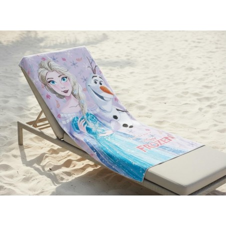 Drap de plage ou Serviette de bain Frozen 2 Disney en coton