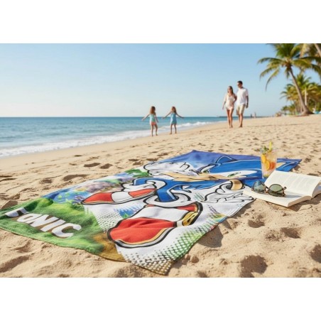 Serviette De Plage Ou Drap De Sonic