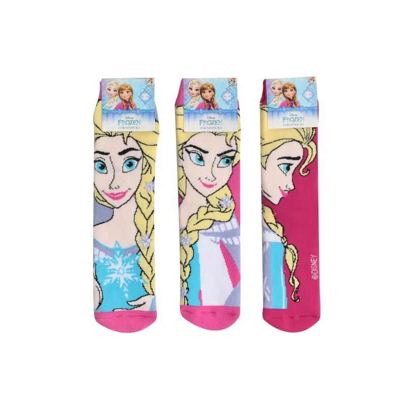 Lot de 3 Paires de Chaussettes Anti-Dérapantes La Reine des Neiges Lot de 3 Paires de Chaussettes Anti-Dérapantes La Reine des Neiges
