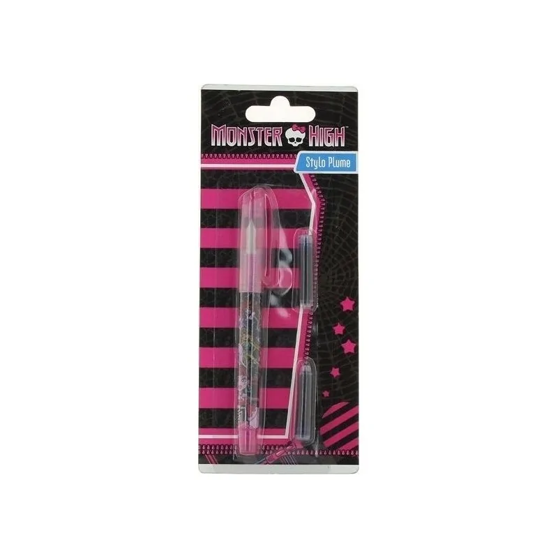 STYLO PLUME MONSTER HIGH + 2 CARTOUCHES STYLO PLUME MONSTER HIGH + 2 CARTOUCHES