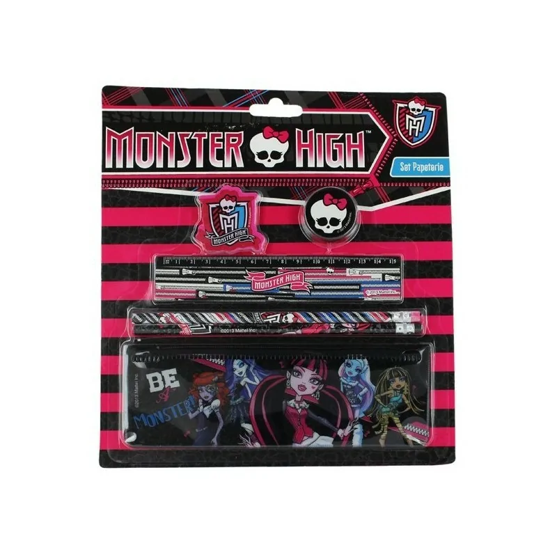 Set Papeterie 6 pièces Monster High Set Papeterie 6 pièces Monster High
