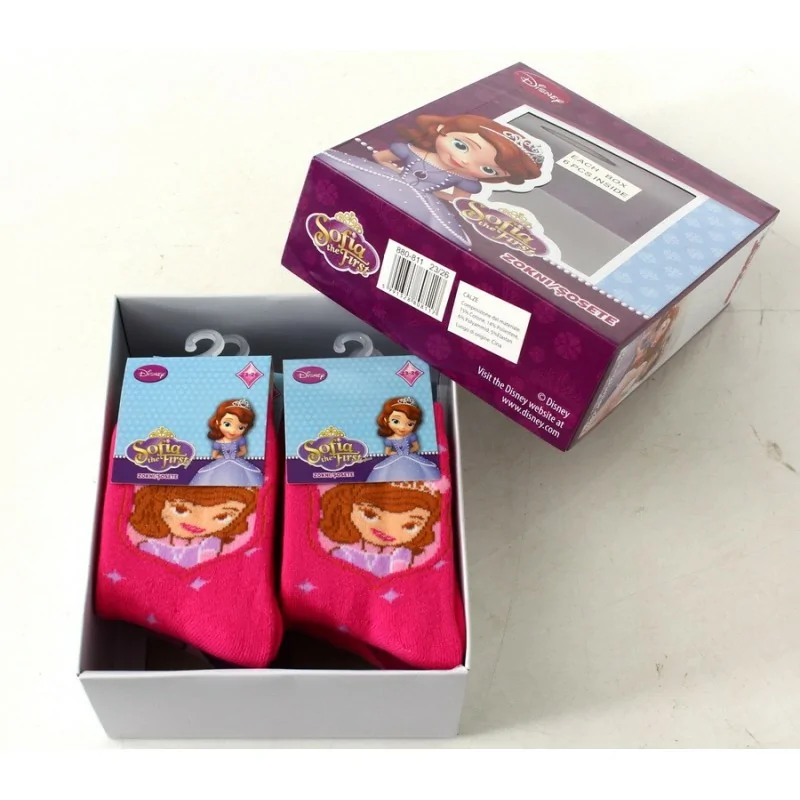 Lot de 6 Paires de Chaussettes Anti-Dérapantes Sofia Disney Lot de 6 Paires de Chaussettes Anti-Dérapantes Sofia Disney
