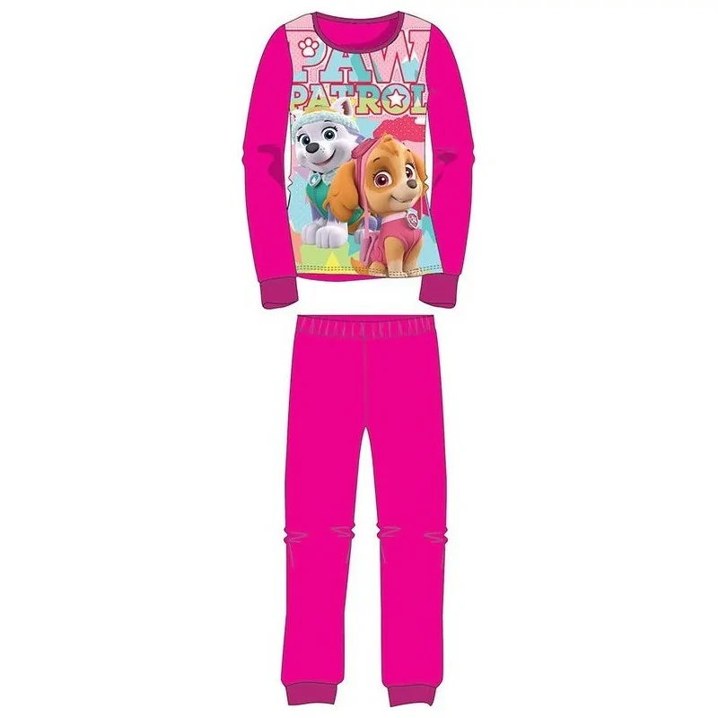 La Pat Patrouille Pyjama Polaire Enfant Fille Skye Orange/Rose de 2 à 8ans