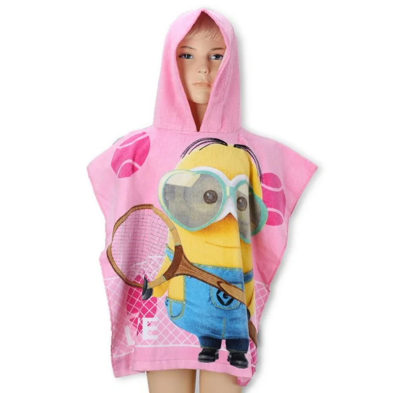 Poncho de bain Minions Fille - coton Poncho de bain Minions Fille - coton