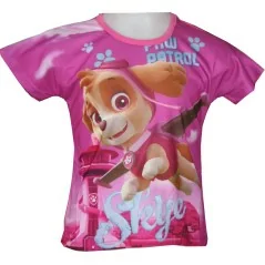 Tee-Shirt Manches Courtes Paw patrol - Pat patrouille - Fille