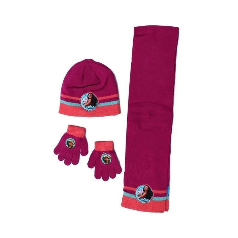 Set  Gants bonnet avev écharpe Vaiana Disney