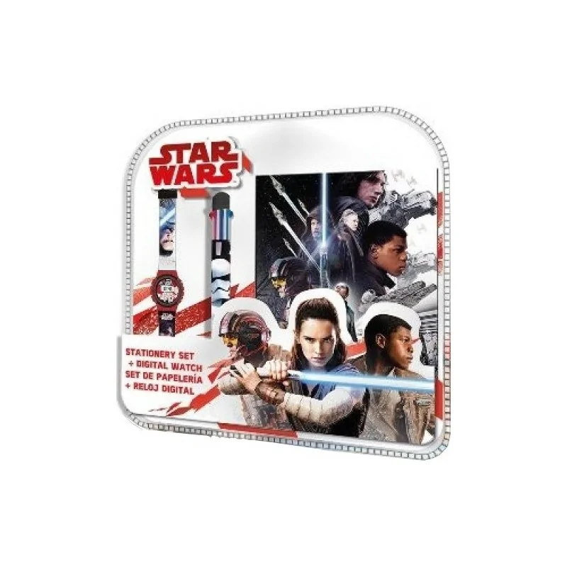 Set Star Wars Bloc Note + montre + stylo 6 couleurs Set Star Wars Bloc Note + montre + stylo 6 couleurs