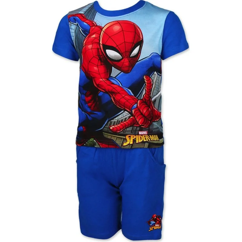 Ensemble Tee-shirt  Spiderman / Short avec 2 poches Spiderman