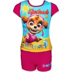 Ensemble T-Shirt avec  Short Paw patrol - Pat patrouille -Fille
