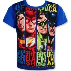 Tee-shirt Manches Courtes la ligue des justiciers