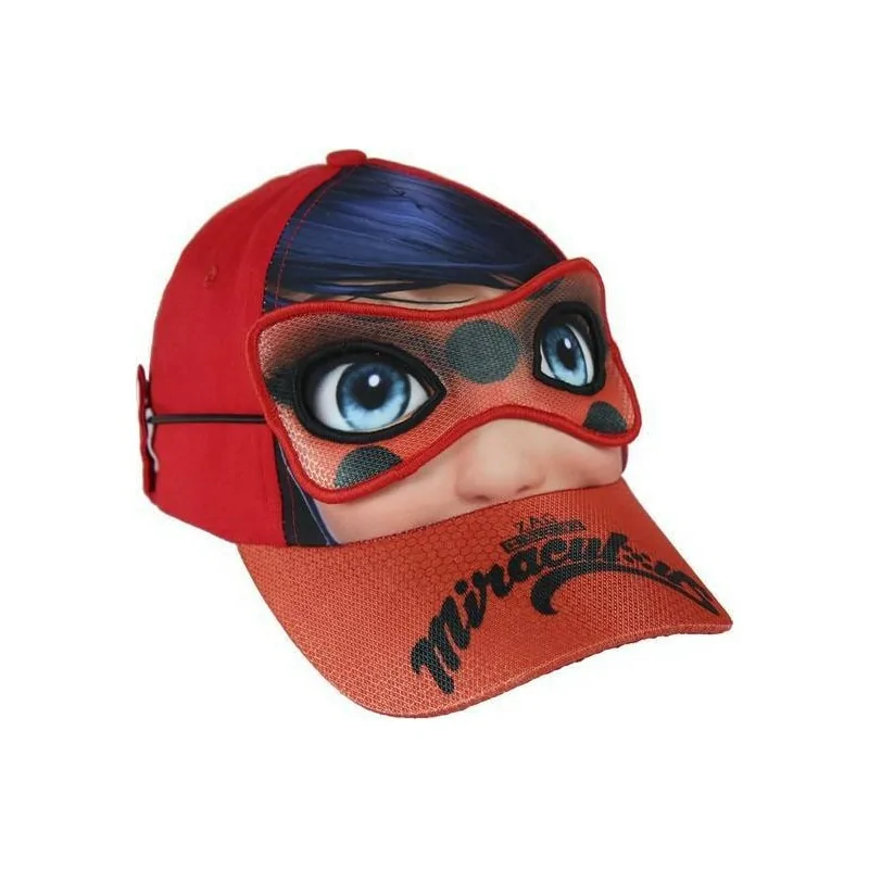 Casquette Miraculous avec masque lady bug Casquette Miraculous avec masque lady bug