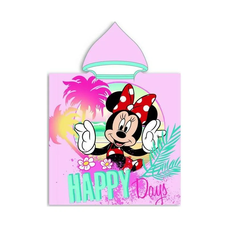 Poncho de bain Minnie Disney à capuche Poncho de bain Minnie Disney à capuche