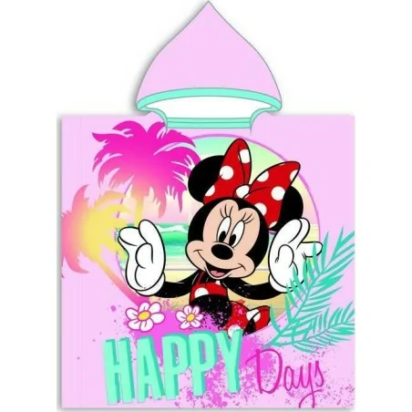 Poncho de bain Minnie Disney à capuche