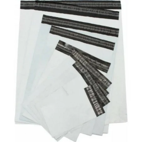 enveloppe plastique d'expédition blanches   - pochette d'expédition