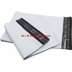 enveloppe plastique d'expédition blanches   - pochette d'expédition