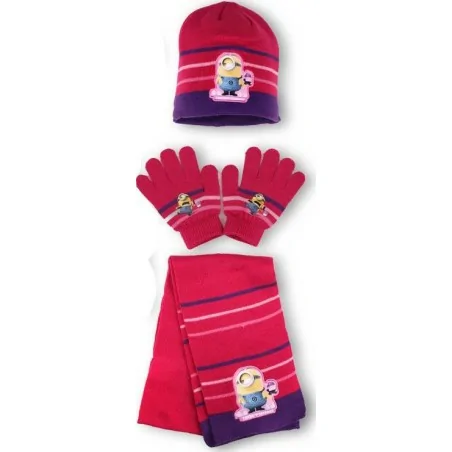 Ensemble Bonnet Gants Echarpe Minions