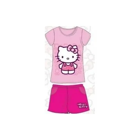 Ensemble T-Shirt et Short de Plage Hello Kitty