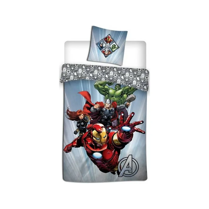 Parure housse de couette marvel avengers