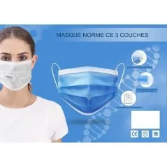 Masque de Protection 3 Plis Norme EN146813
