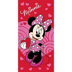 Drap de plage ou drap de bain Minnie Rouge