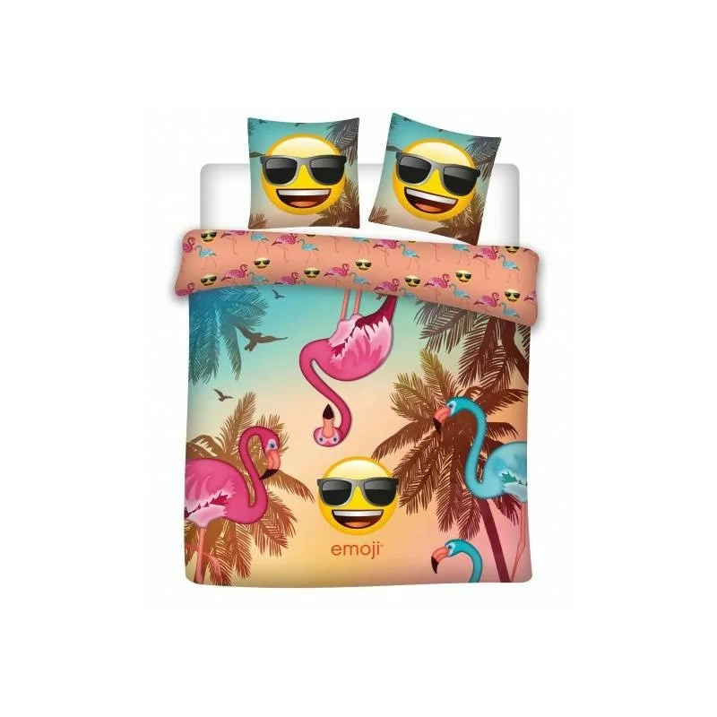 Parure de lit emoji en coton