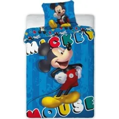 Parure Housse de couette Mickey Love en polyester