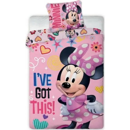 Parure Housse de couette Minnie  en polyester