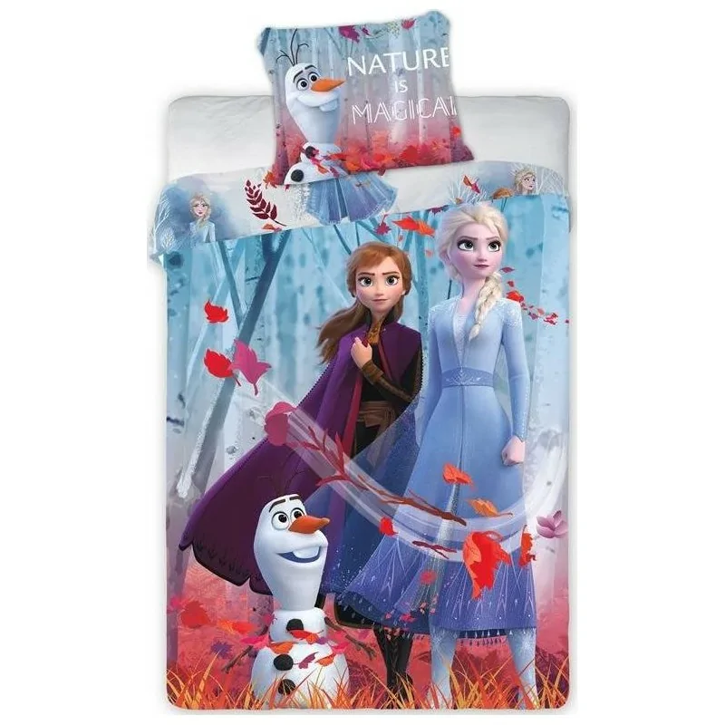 Housse de couette frozen 2  disney avec Taie d'oreiller