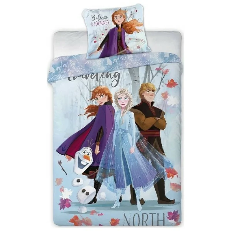 Housse de couette frozen 2  disney avec Taie d'oreiller