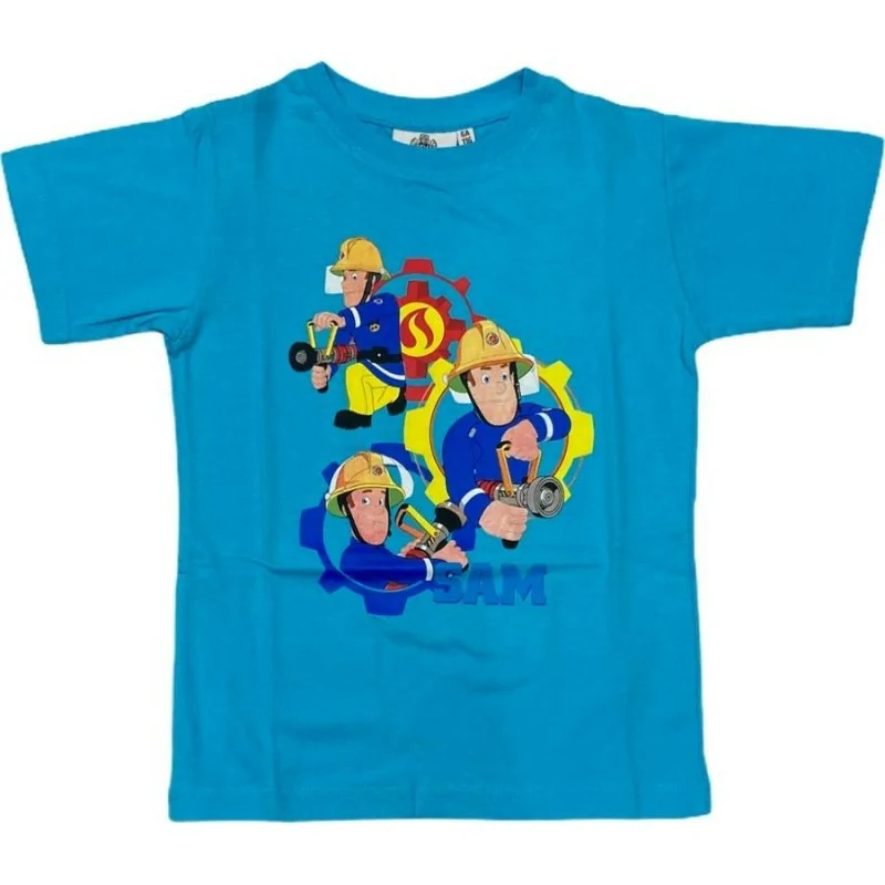 Tee-shirt Manches Courtes T-shirt Sam le Pompier Tee-shirt Manches Courtes T-shirt Sam le Pompier