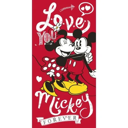 Drap de Plage Minnie et Mickey Love
