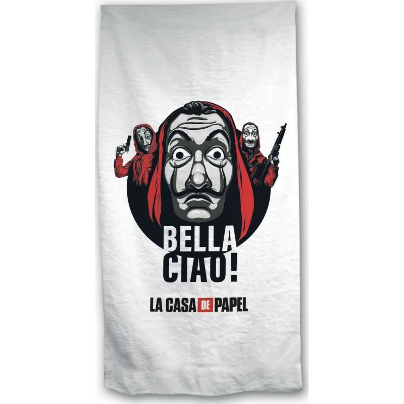Drap de Plage Bella Ciao - La Casa de Papel Drap de Plage Bella Ciao - La Casa de Papel