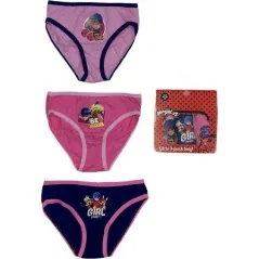 Boite de 3 culottes Miraculous  -Lady bugs