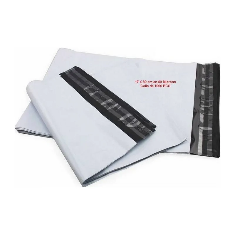 enveloppe plastique d'expédition blanches   - pochette d'expédition