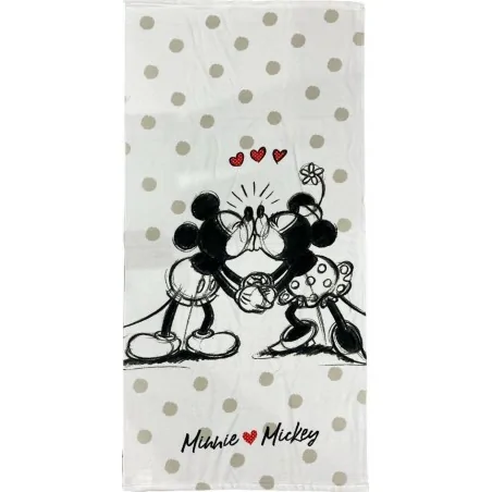 Drap de plage ou drap de bain Mickey et Minnie