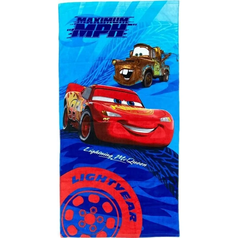 Drap de plage ou drap de bain Cars Disney Drap de plage ou drap de bain Cars Disney
