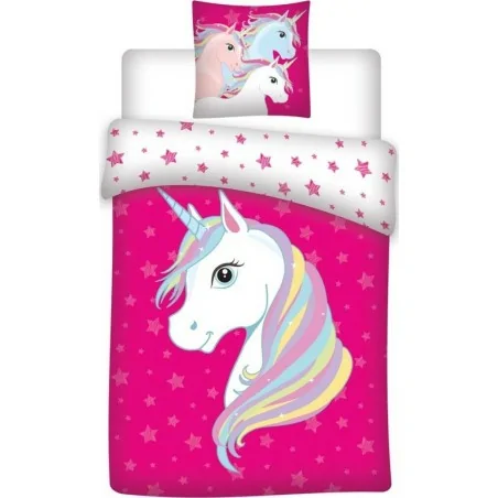 Parure Housse de couette Licorne en polyester