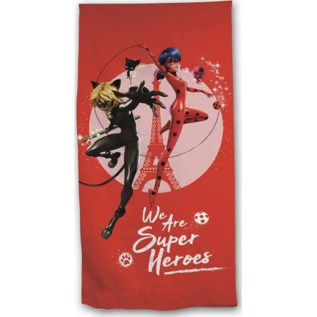 Serviette de bain Miraculous - Ladybug - 100% coton