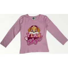 Tee shirt manches langues paw patrol  fille