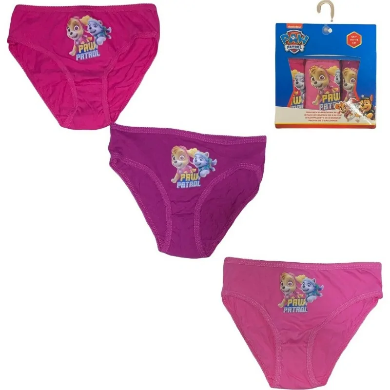 Boite de 3 culottes Pat Patrouille Fille Boite de 3 culottes Pat Patrouille Fille