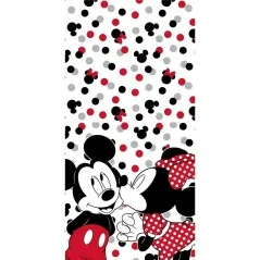 Drap De Plage Ou Drap De Bain Mickey Et Minnie Disney En Coton
